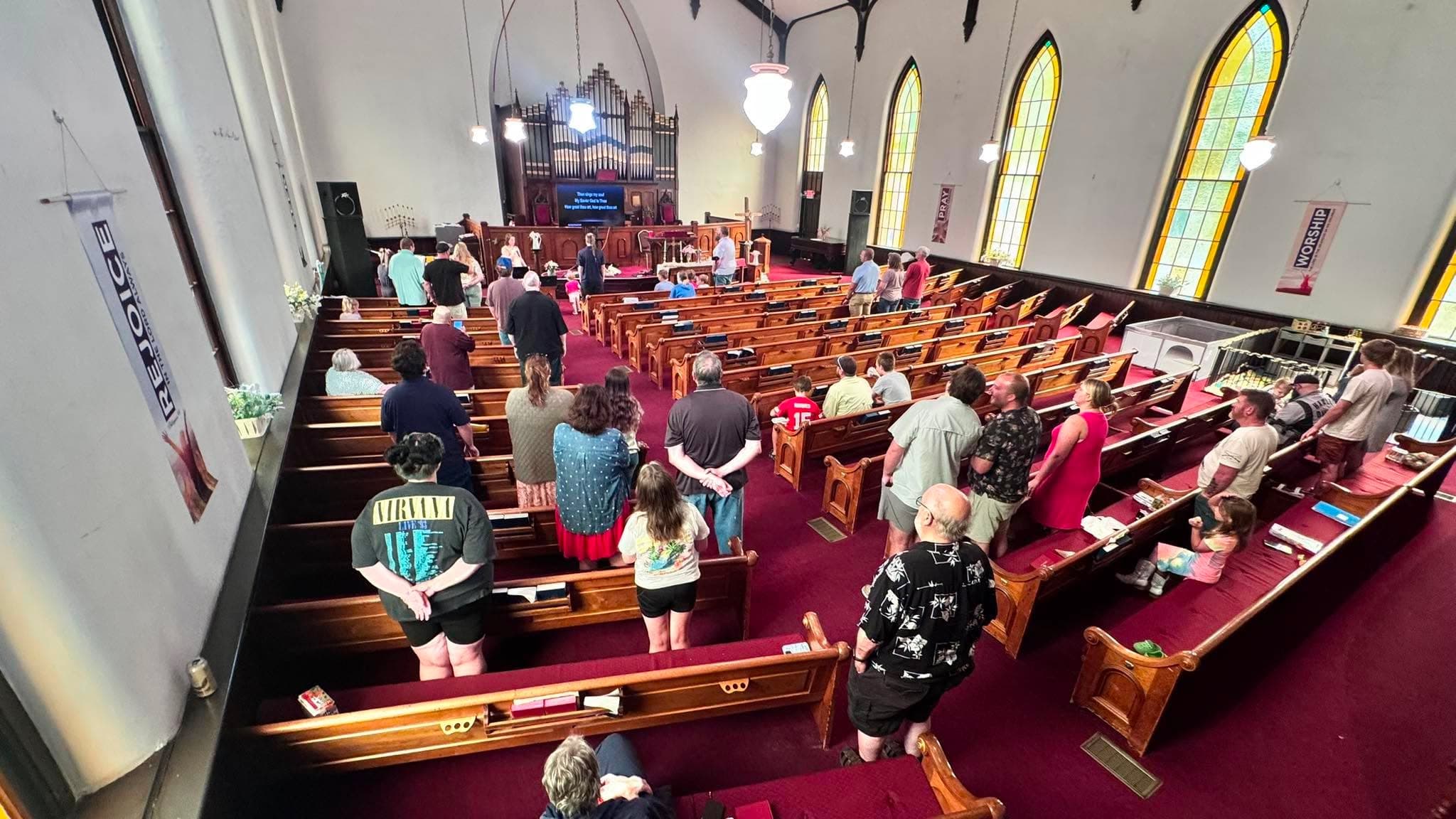 Ripley First Presbyterian church fellowship hall gathering