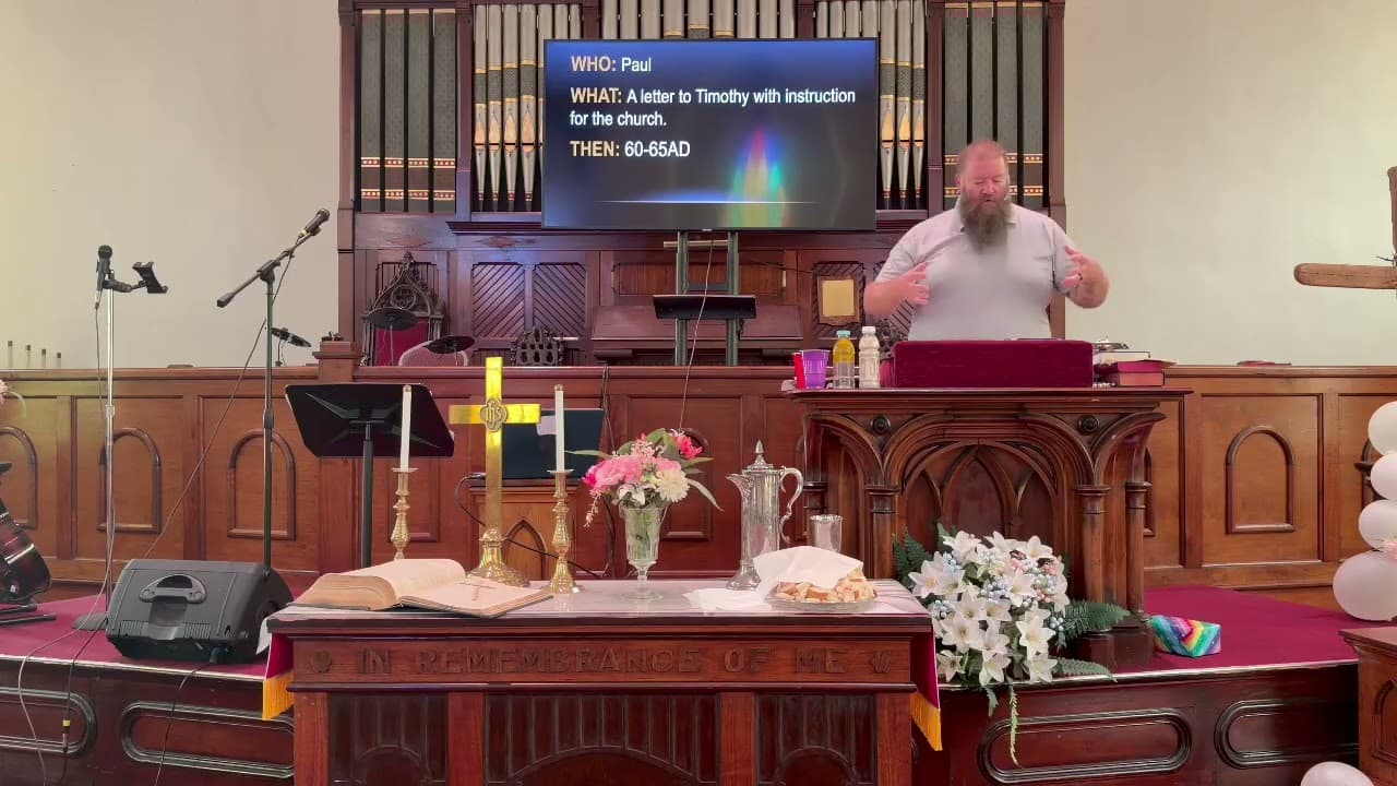 1st and 2nd Timothy - Part 1 sermon video with Kurt Hopper