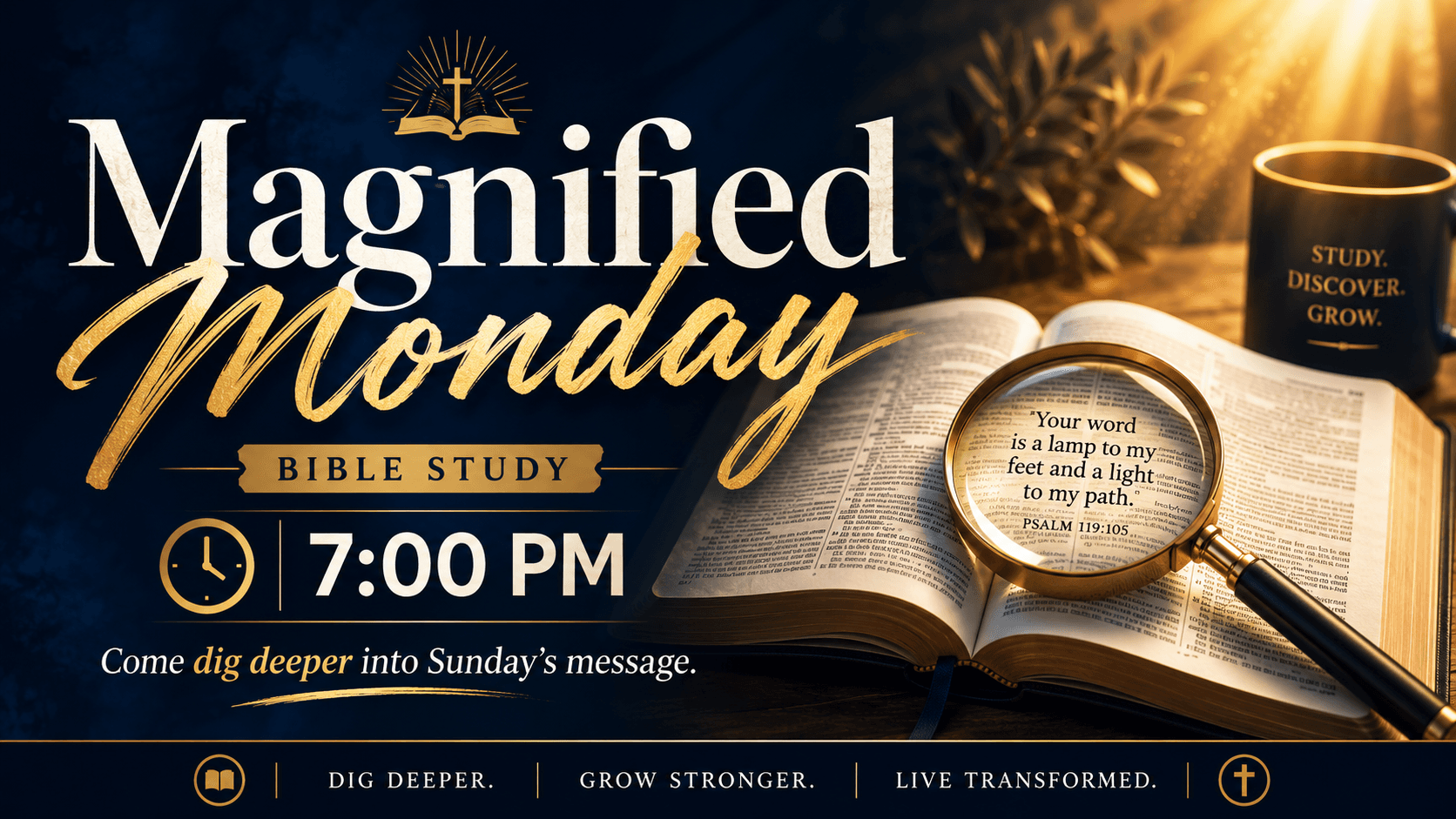 Magnified Monday Bible Study graphic